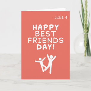 Tarjeta de saludo del Día de los Mejores Amigos. 8