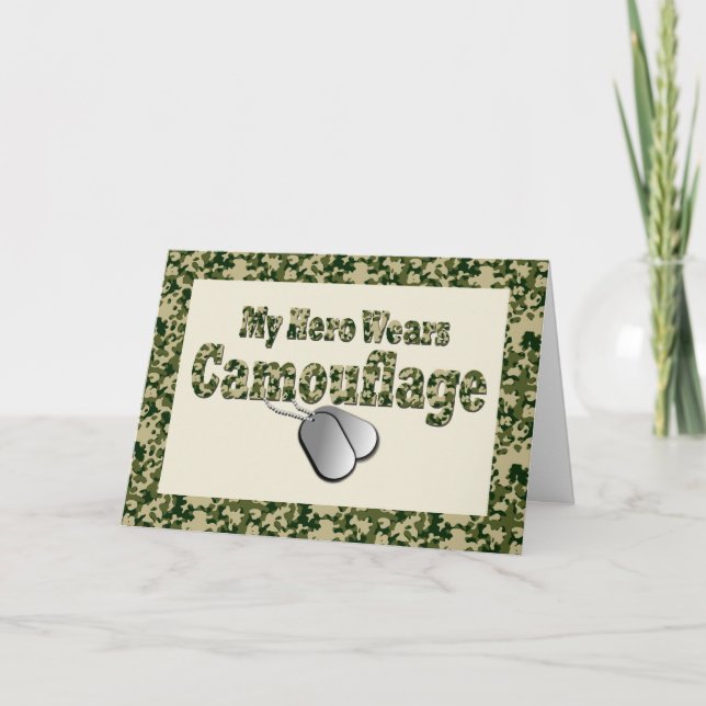 Tarjeta de saludo del Día de los Veteranos para un (Anverso)