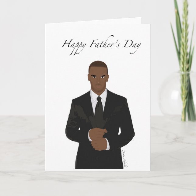 Tarjeta de saludo del Día del Padre Africano (Anverso)