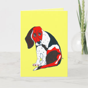 Tarjeta de saludo del Día del Padre Beagle