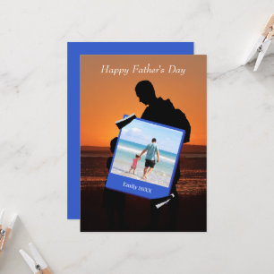 Tarjeta de saludo del Día del Padre con foto