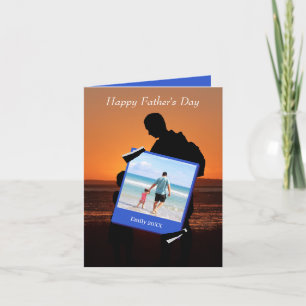 Tarjeta de saludo del Día del Padre con foto