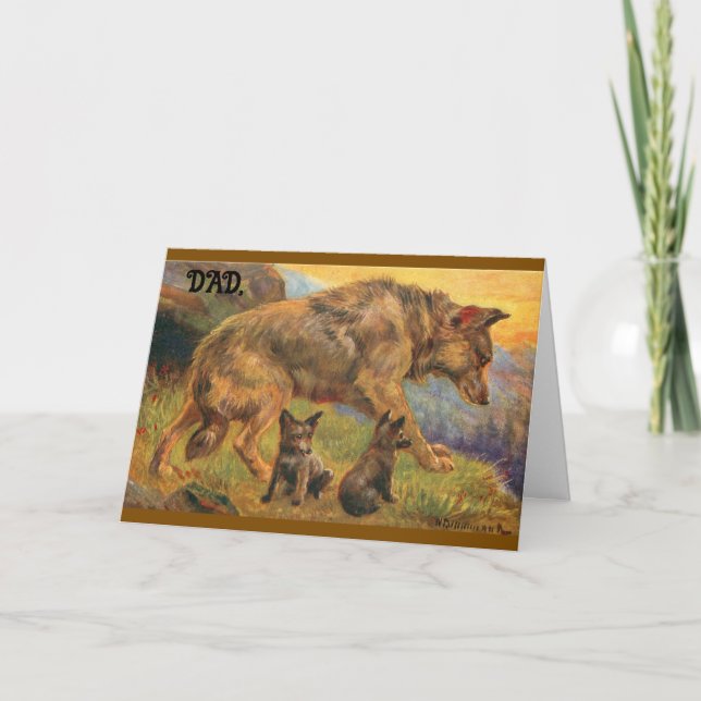 Tarjeta de saludo del Día del Padre de la Familia  (Anverso)