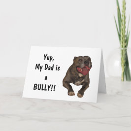 Tarjeta de saludo del Día del Padre de Pitbull