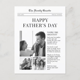 Tarjeta de saludo del Día del Padre Feliz de Perió