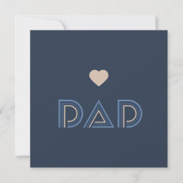 Tarjeta de saludo del Día del Padre Feliz personal