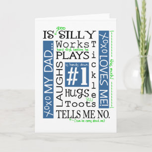 Tarjeta de saludo del Día del Padre/Mi papá