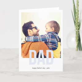 Tarjeta de saludo del día del padre simplemente ne