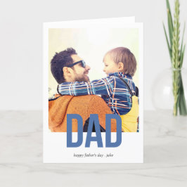 Tarjeta de saludo del día del padre simplemente ne
