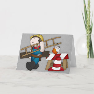 Tarjeta de saludo del Día del Trabajador de la Con