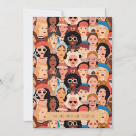 Tarjeta de saludo del Día Internacional de la Muje