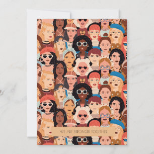 Tarjeta de saludo del Día Internacional de la Muje