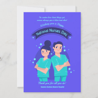 Tarjeta de saludo del Día Nacional de Enfermeras