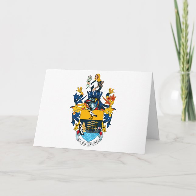 Tarjeta de saludo del Escudo de Armas de Santa Ele (Anverso)