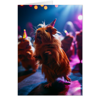 Tarjeta de saludo del Fiesta de Cerdo de Guinea