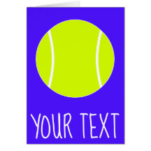 Tarjeta de saludo del jugador de tenis personaliza