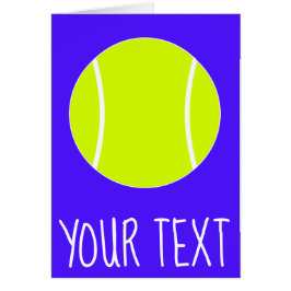 Tarjeta de saludo del jugador de tenis personaliza
