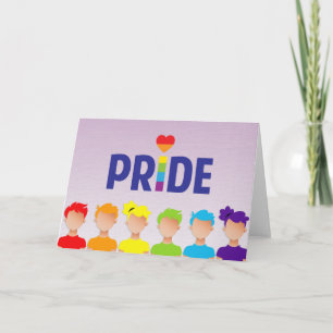 Tarjeta de saludo del Orgullo Gay Gay People