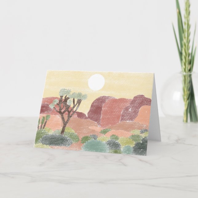 Tarjeta de saludo del parque nacional del árbol Jo (Anverso)