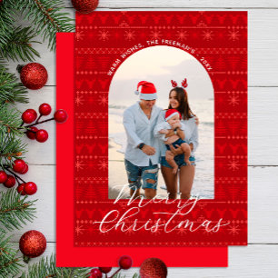 Tarjeta de saludo del Patrón de Navidades Nórdicos