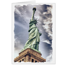 Tarjeta de saludo del personalizado de la Estatua