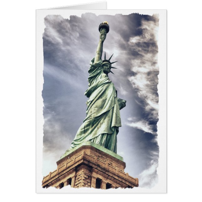 Tarjeta de saludo del personalizado de la Estatua  (Frente)