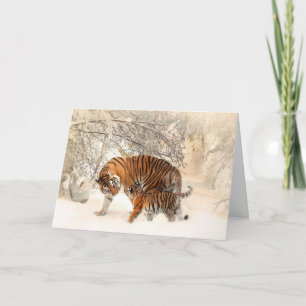 Tarjeta de saludo del personalizado de los Tigres 