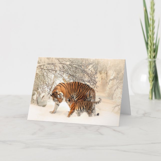 Tarjeta de saludo del personalizado de los Tigres  (Anverso)