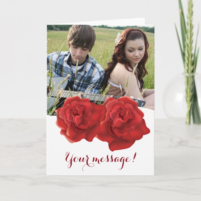 Tarjeta de saludo del personalizado el día de San  (Anverso)