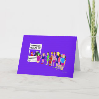 Tarjeta de saludo del Personalizado Mulligan Lady 
