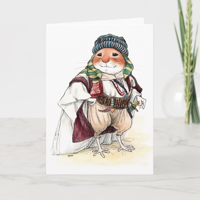 Tarjeta de saludo del ratón Valentino (Anverso)