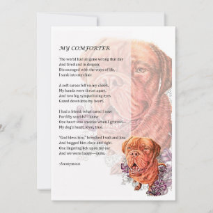 Tarjeta de saludo del regalo de Mastiff Dog Lover