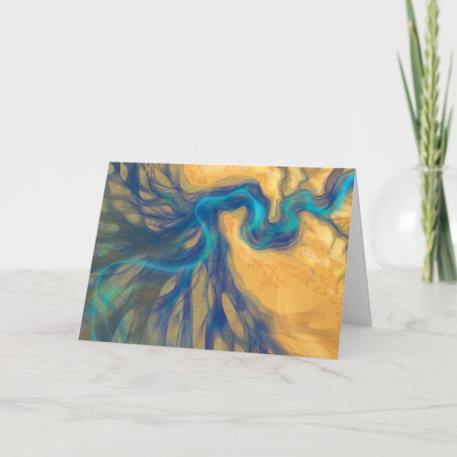 Tarjeta de saludo del río (Anverso)