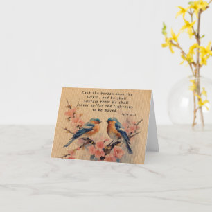 Tarjeta de saludo del Salmo 55:22