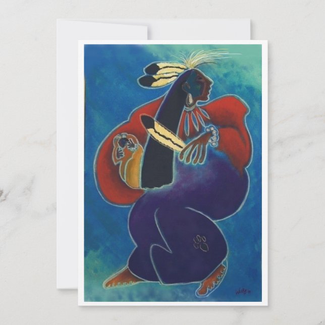 Tarjeta de saludo del sol de las madres (Anverso)