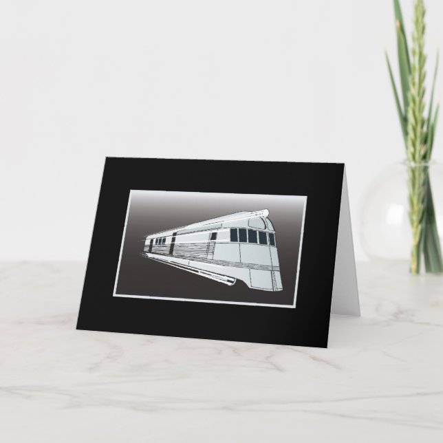 Tarjeta De Saludo Del Tren Al Retirador (Anverso)