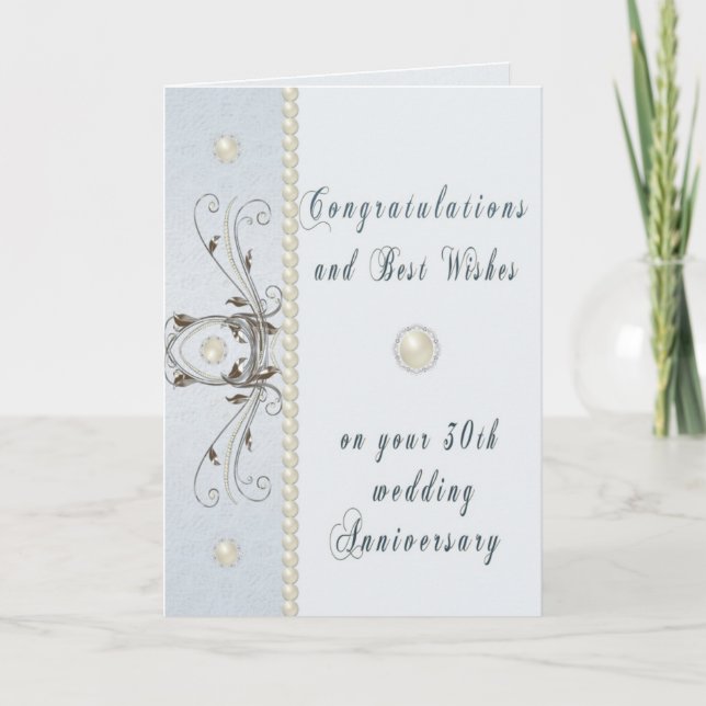 Tarjeta de saludo del trigésimo aniversario del Bo (Anverso)