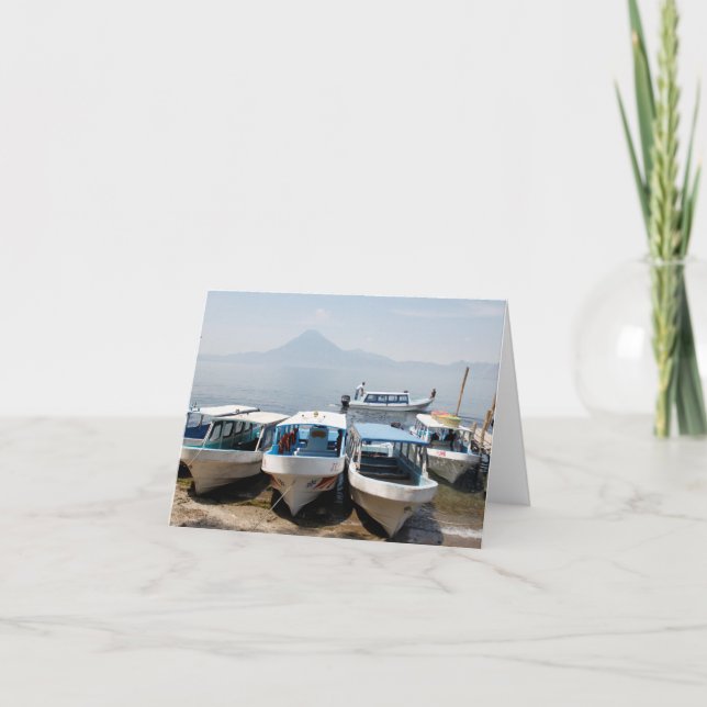 Tarjeta de saludo del Volcán de Guatemala (Anverso)