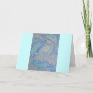 Tarjeta de saludo - Delfines Felices