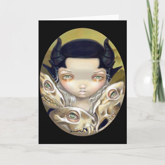 Tarjeta de saludo "Delicate Bones" (Anverso)