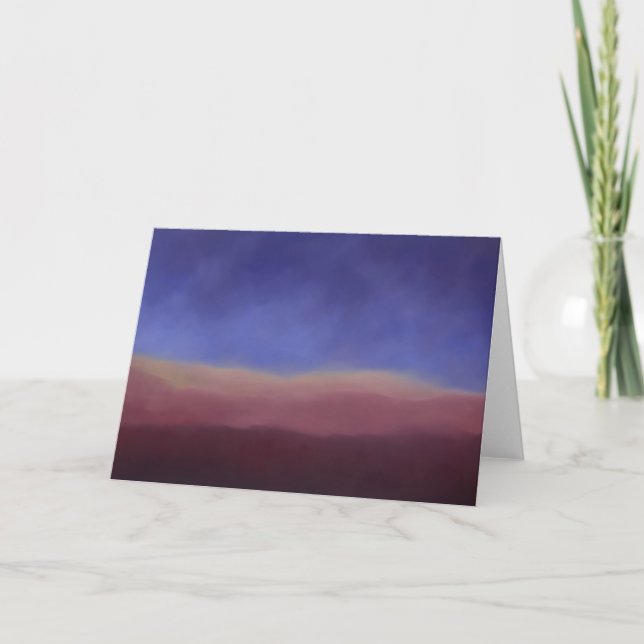 Tarjeta de saludo - Desierto de enero (Anverso)