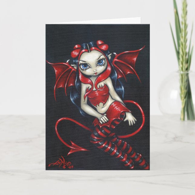 Tarjeta de saludo "Devilish Fairy" (Anverso)