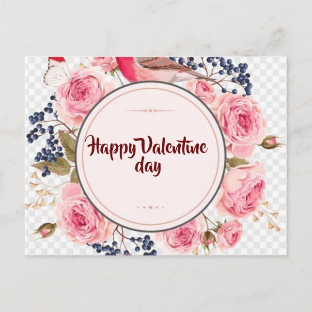 tarjeta de saludo día de San Valentín Diseño dulce (Anverso)
