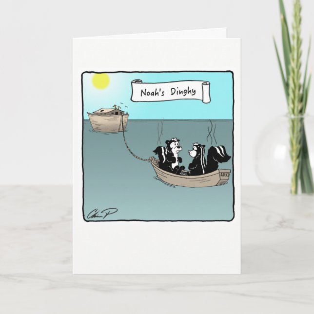 Tarjeta de saludo: Dinghy de Noah (Anverso)