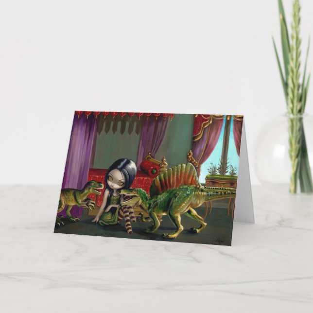 Tarjeta de saludo "Dinosaur Friends II" (Anverso)