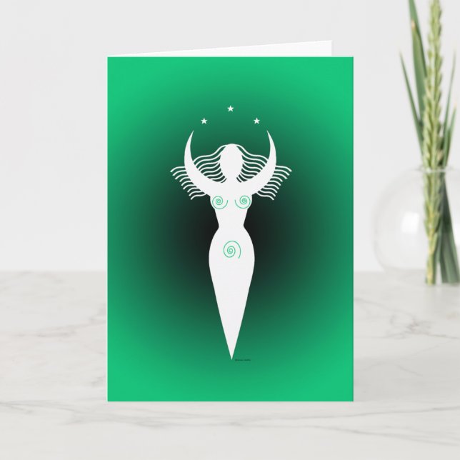 Tarjeta de saludo "Diosa de la abundancia" (Anverso)