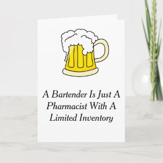 Tarjeta de saludo divertida del día de los farmacé