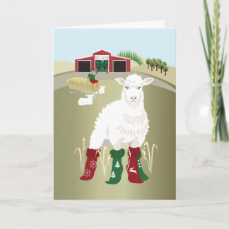 Tarjeta de saludo doblada 'Socks Navidades'