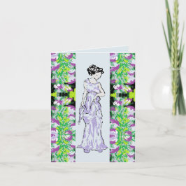 Tarjeta De Saludo Doblada : Toque De Clase