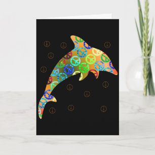 Tarjeta de saludo Dominical Dolphin Peace